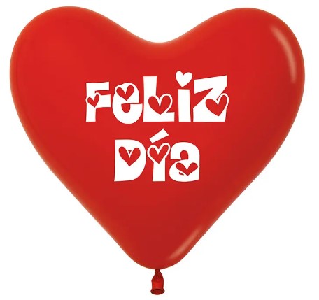 Globo Corazón Feliz Día 