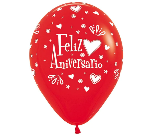 Globo Con Helio Feliz Aniversario 