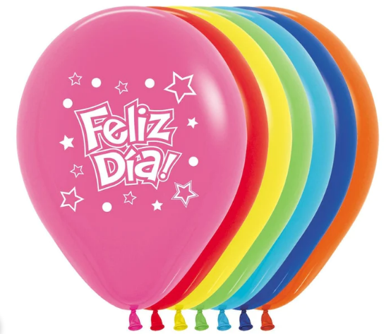 Globo con Helio Feliz Día 