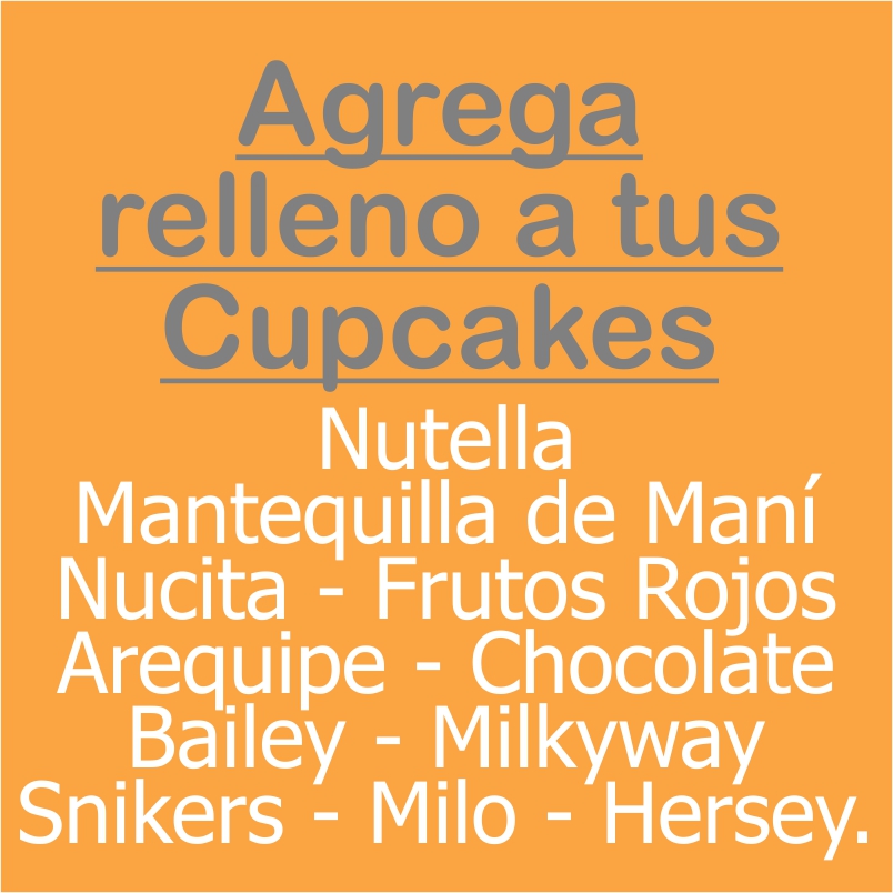 Relleno para torta cupcake x 40